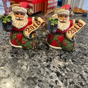 Jim Shore 2018 Annual Santa Ornament Heartwood Creek Enesco #6002881 w/ Tag